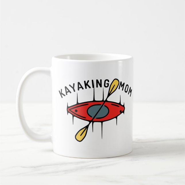 Kayaking Mom Coffee Mug (Left)