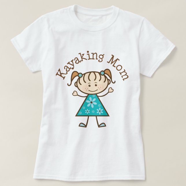Kayaking Mom T-Shirt (Design Front)