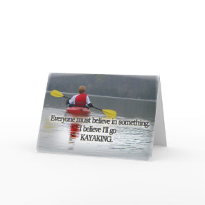 KAYAKING MOTTO / QUOTE CARD