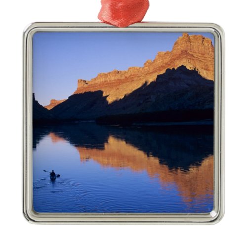 Kayaking on the Colorado River in Spanish Metal Ornament