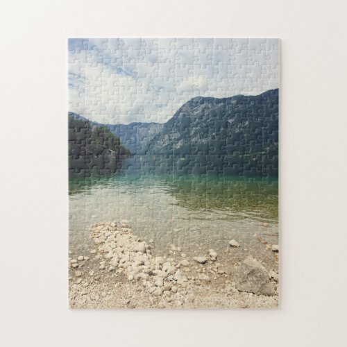 Kayaking on the Lake in the Mountains Jigsaw Puzzle
