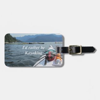Kayaking on the Ocean Luggage Tag