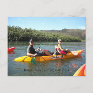 Kayaking On The Wailua River Postcard