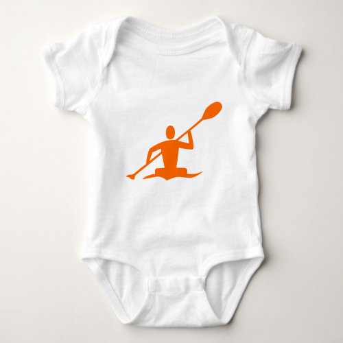 Kayaking _ Orange Baby Bodysuit