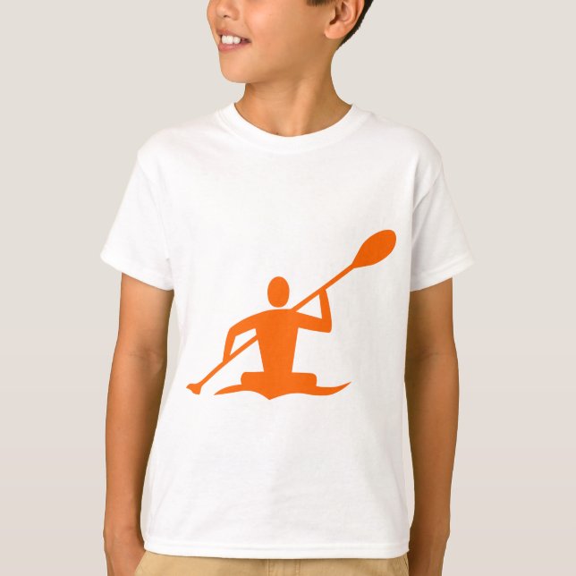 Kayaking - Orange T-Shirt (Front)