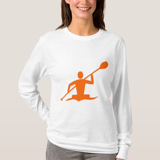 Kayaking - Orange T-Shirt (Front)