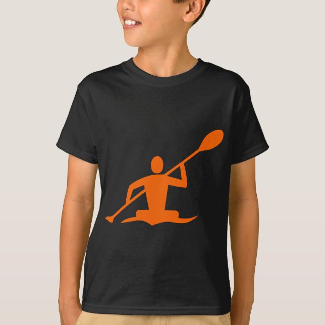 Kayaking - Orange T-Shirt (Front)