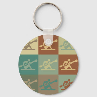 Kayaking Pop Art Keychain