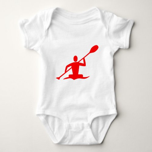 Kayaking _ Red Baby Bodysuit