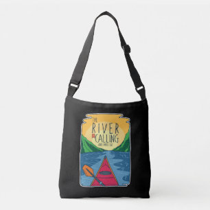 Kayaking - River Is Calling And I Must Go Crossbody Bag
