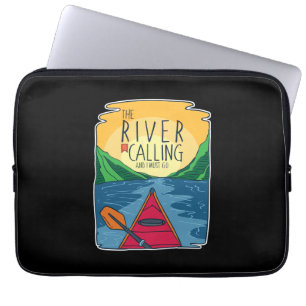 Kayaking - River Is Calling And I Must Go Laptop Sleeve