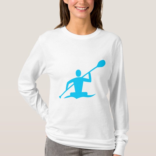 Kayaking - Sky Blue T-Shirt (Front)