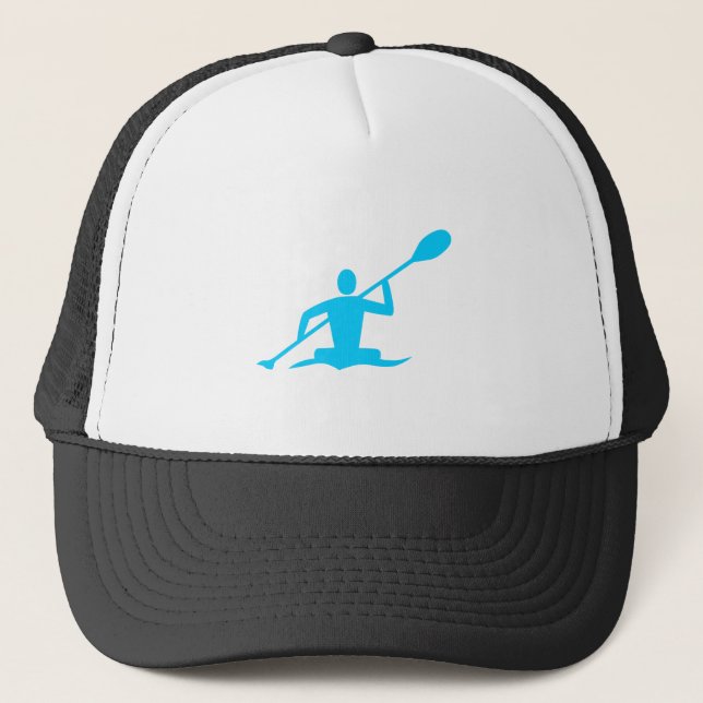 Kayaking - Sky Blue Trucker Hat (Front)