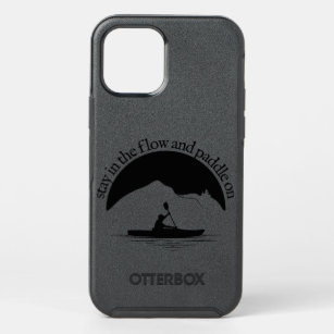Kayaking - Stay In The Flow And Paddle On - BW - 0 OtterBox Symmetry iPhone 12 Pro Case