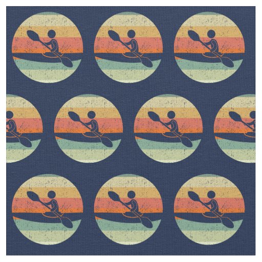 Kayaking Sunset Fabric