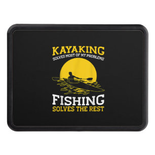 Kayaking T Shirt Canoeing Kayak Angler Fishing Hitch Cover