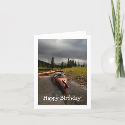 Kayaking the Lapie Happy Birthday Card