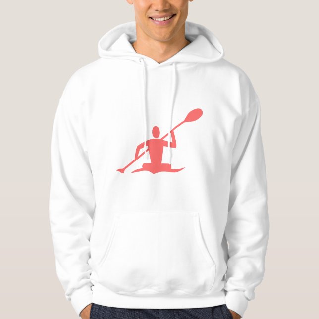 Kayaking - Tropical Pink Hoodie (Front)