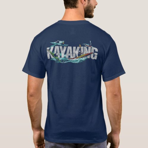 Kayaking Watersports Logo T_Shirt