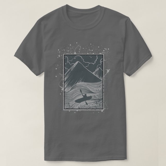 Kayaking Whitewater Kayaking Kayak T-Shirt (Design Front)