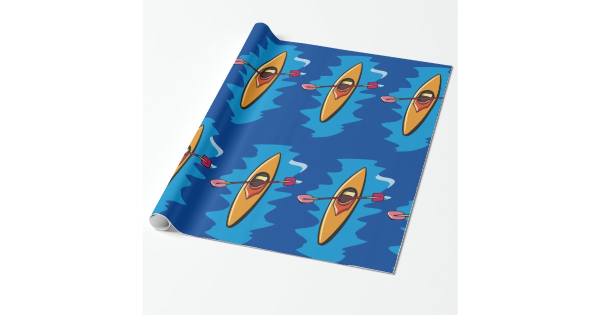 Kayaking Wrapping Paper