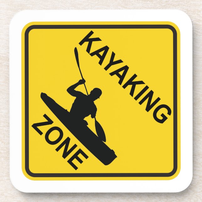 Kayaking Zone Drink Coaster (Front)