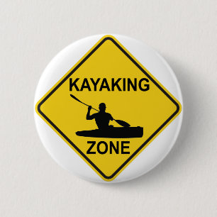 Kayaking Zone Pinback Button