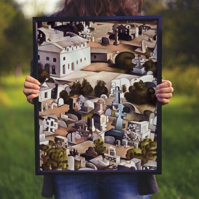 Kayakoy Fethiye Deserted Town Geometric Art  Poster (Creator Uploaded)