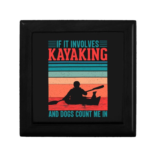 Kayaks and Dogs Count Me In  Gift Box (Front)