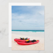 Kayaks at beach (Front/Back)