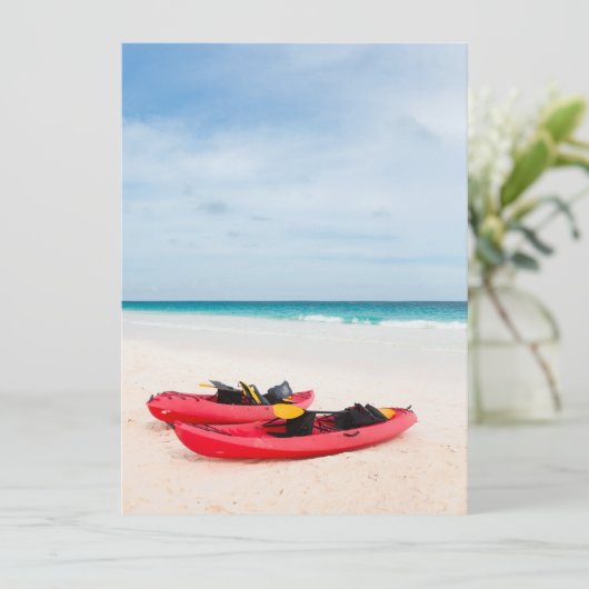 Kayaks at beach (Standing Front)