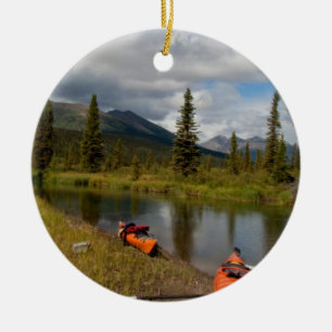 Kayaks at Rest Ceramic Ornament