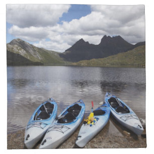 Kayaks, Cradle Mountain and Dove Lake, Cradle Cloth Napkin