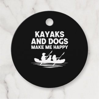 Kayaks Dogs Favor Tags