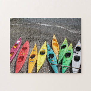 Kayaks in Cinque Terre Italy Jigsaw Puzzle