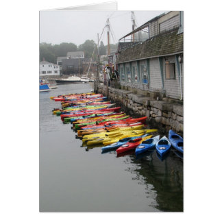 Kayaks In Rockport Cards