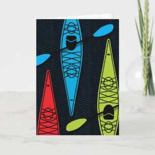 Kayaks note card