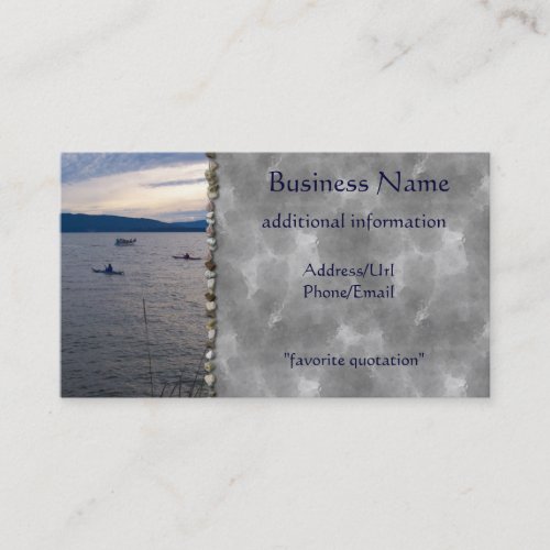KAYAKS ON BELLINGHAM BAY BUSINESS CARDS