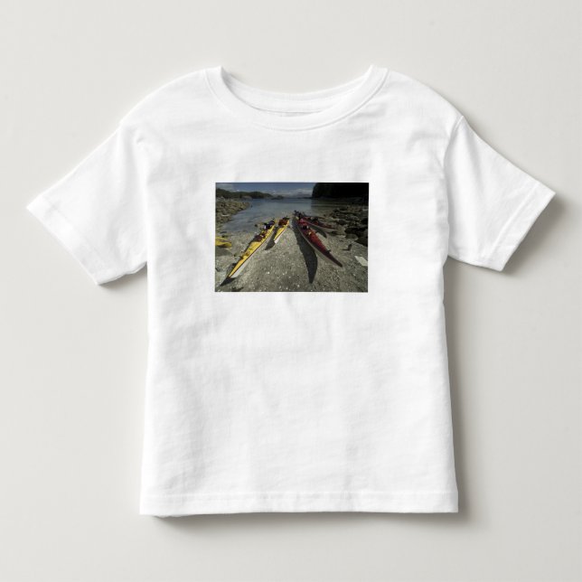 Kayaks on Dicebox Island, Broken Island Group, Toddler T-shirt (Front)
