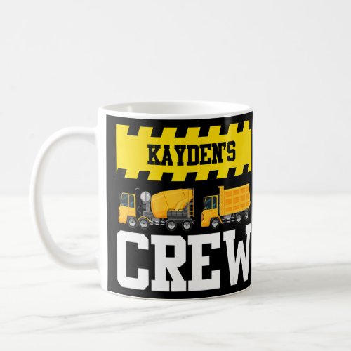 Kayden Construction Crew Custom Dumptruck Dump Tru Coffee Mug