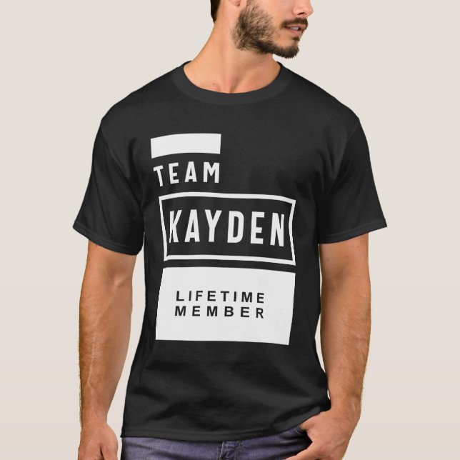 Kayden Personalized Name Birthday Gift T-Shirt (Front)