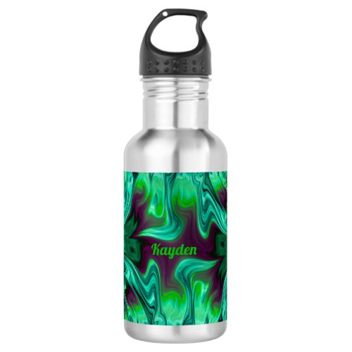 KAYDEN  Shades Green and Purple   Stainless Steel Water Bottle