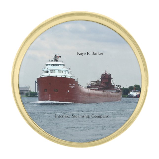 Kaye E. Barker lapel pin (Front)