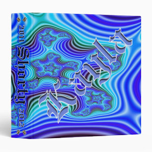 Kayla Custom Fractal 1-1/2" 3 Ring Binder