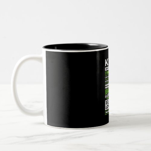 Kayla Girl Name Definition Two_Tone Coffee Mug