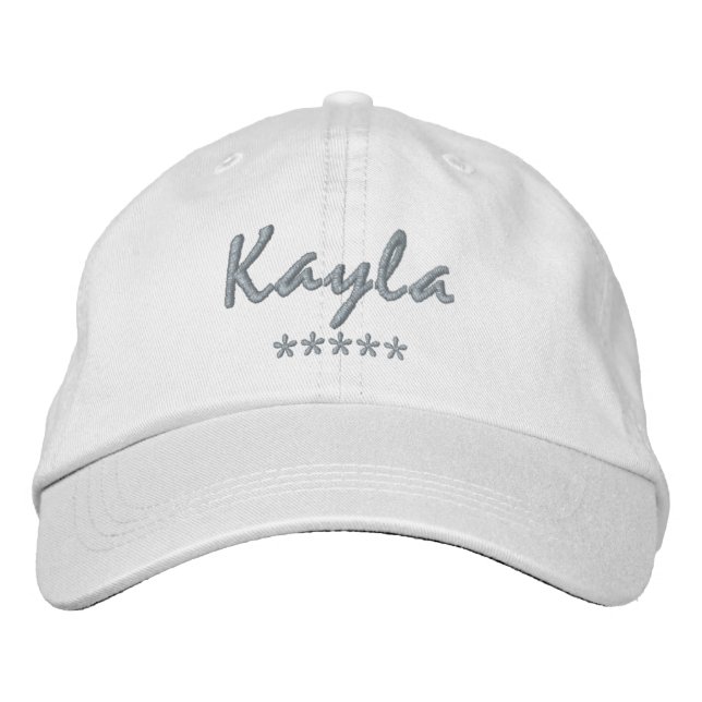 Kayla Name Embroidered Baseball Cap (Front)