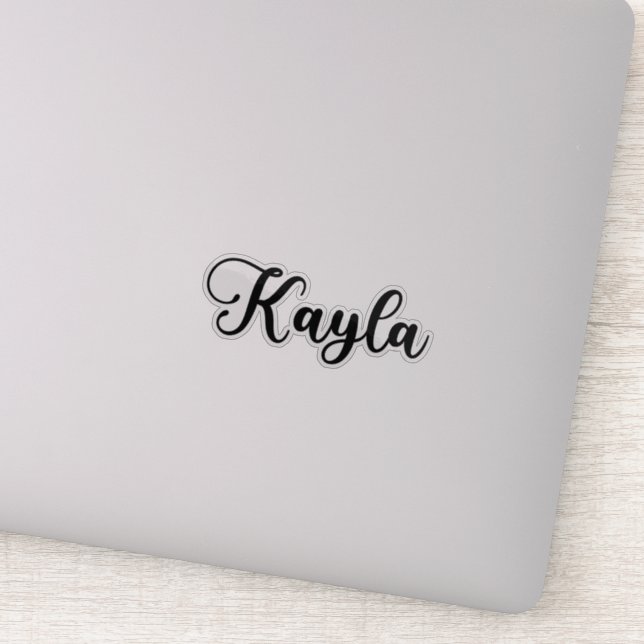 Kayla Name - Handwritten Calligraphy Sticker (Detail)