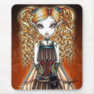 "Kayla" Steampunk Fairy Close Up Mouspad Mouse Pad