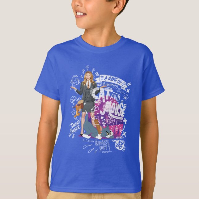 Kayla, Tom & Jerry - A Game of Cat And Mouse T-Shirt (Front)