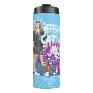 Kayla, Tom & Jerry - A Game of Cat And Mouse Thermal Tumbler
